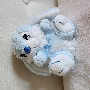 Light Blue Bunny w/White Tufts, Lop Ears